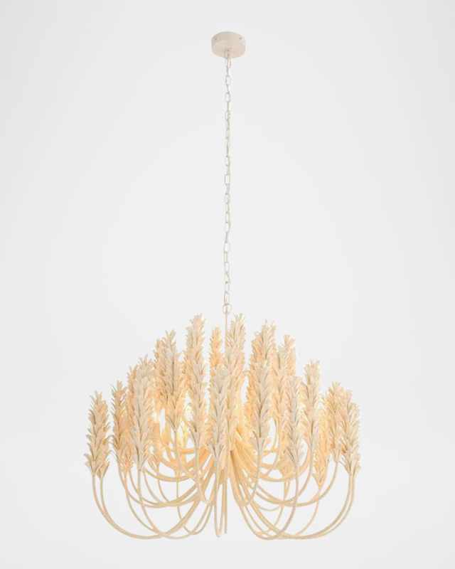 Kaia 39" 6-Light Coconut Shell Chandelier